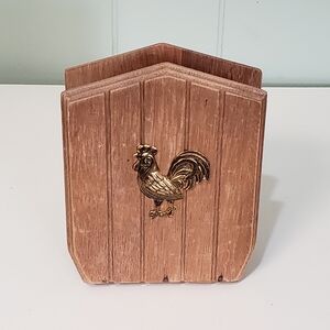 Vintage Wood Napkin Holder